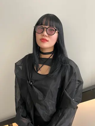 ロング カラー 顔周りカット/透明感 カラー✂️MEIのヘアスタイル