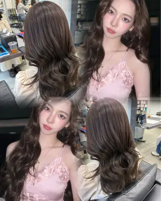 ロング 韓国🫧髪質改善🫧 縮毛矯正🫧陽菜🫧のヘアスタイル