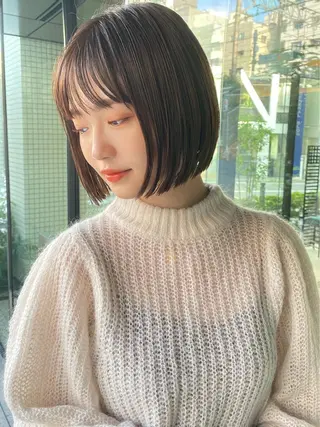 ショート ✨色持ちの良い艶 カラー✨蟹江真世のヘアスタイル