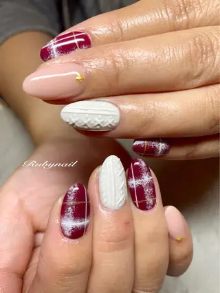 セミロング ネイル プライベートサロン Rubynailのネイルデザイン