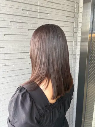 ミディアム カラー Wカラーヘアアレンジ さあやのヘアスタイル