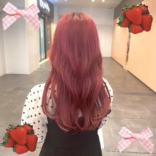 ロング 梅田美容室/ ウルフカットのヘアスタイル