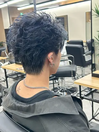 ショート カラー パーマ メンズ キッズ 横浜メンズ特化／ ‪🔥Ryoma🔥のヘアスタイル