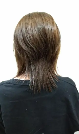 ミディアム カラー 狩野 歩のヘアスタイル