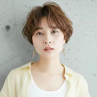 ショート ハッシュカット 田窪珠妃のヘアスタイル