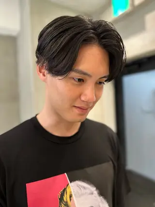 パーマ メンズ 10月限定モニター 髪質改善美髪矯正のヘアスタイル