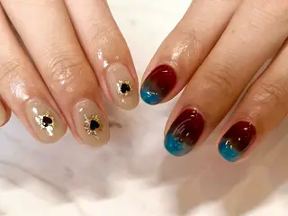 ネイル 🫧ちゅるん/韓国 Ayano𓈒🎀のネイルデザイン