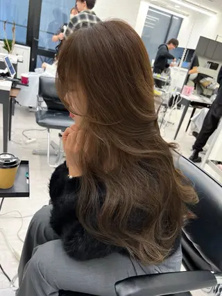 ロング 映える顔まわり/前髪 特化 💗 ユキマのヘアスタイル