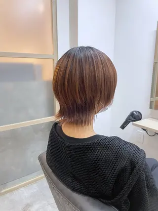 ミディアム ☁️ケアブリーチ￤ ウルフ￤Shioriのヘアスタイル