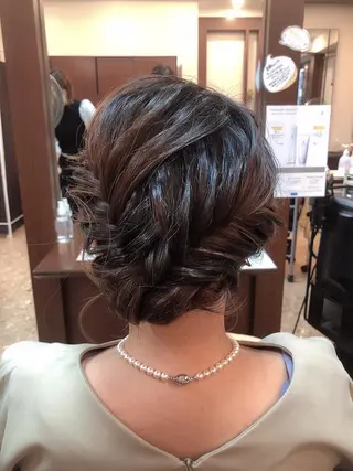ミディアム ヘアアレンジ ロングレイヤー 🤍山内　飛鳥🤍のヘアスタイル