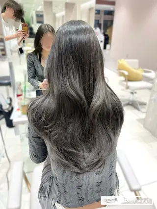 ロング 透明感カラー/似合わ せ前髪/柴田礼空のヘアスタイル