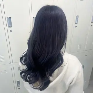 ロング カラー 顔周りレイヤーカット ／Yumiのヘアスタイル