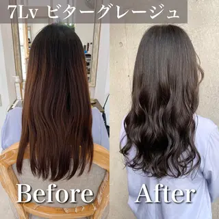ロング カラー ブリーチなし✨艶髪 カラー𓃲YAGIのヘアスタイル