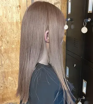 セミロング 💕モテベージュ 🧡NANAKO🧡のヘアスタイル
