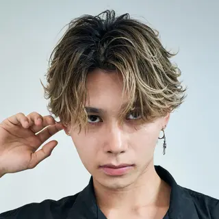 メンズ 【メンズ特化⚡️】 曲がる矯正/千原涼麻のヘアスタイル