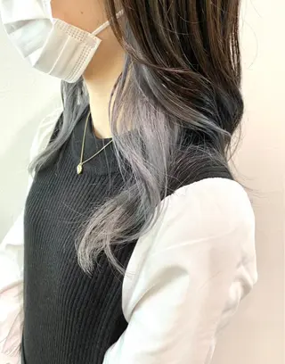 セミロング カラー カラー特化美容師 サトウリュウマのヘアスタイル