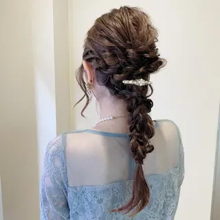 ロング ヘアアレンジ サソウ ユリエ🥥のヘアスタイル