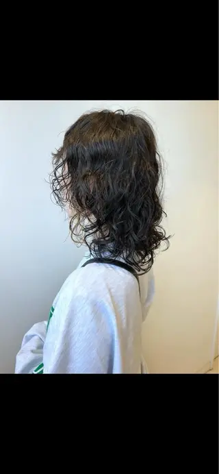 ミディアム パーマ nono/パーマ /顔まわりカット🐈のヘアスタイル