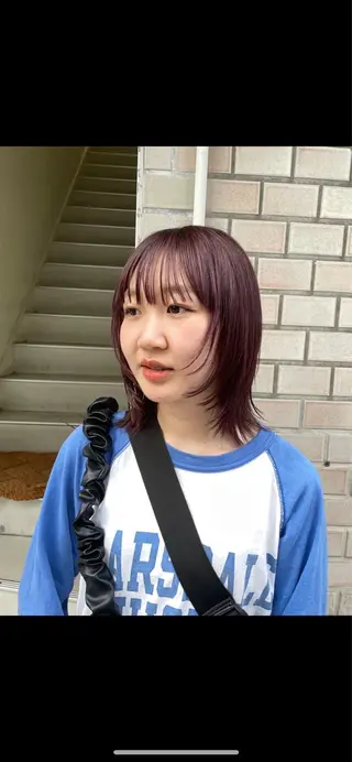 カラー 仲田 野愛のヘアスタイル