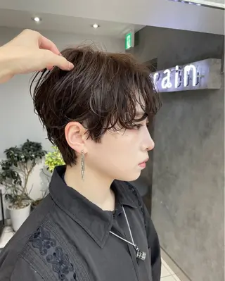 ショート メンズ縮毛矯正 メンズカット/のヘアスタイル