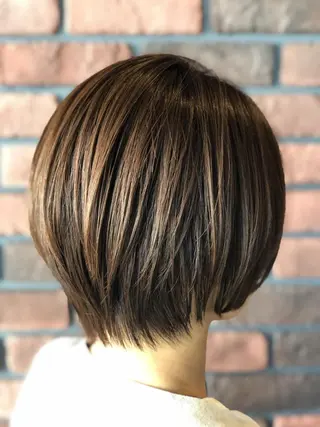 カラー ショート 個室型美容室san 都賀店のヘアスタイル