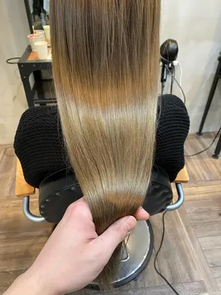 ロング カラー ヘアアレンジ Belle hair Design青野大貴のヘアスタイル