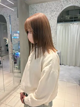 ミディアム カラー 透明感カラー🫧 nanohaのヘアスタイル