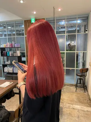 ロング カラー 【完全個室】髪質改善 暖色カラー/山崎唯奈のヘアスタイル
