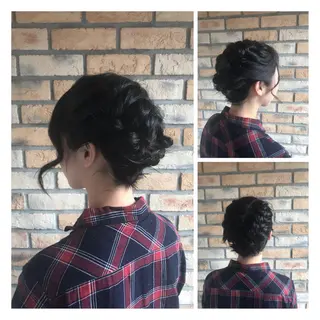 ショート ヘアアレンジ 烏山 達也のヘアスタイル