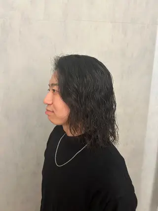 ミディアム 篠原 一成のヘアスタイル