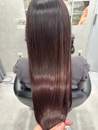 ロング かがみ/メンテナンス カット無料のヘアスタイル