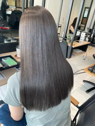 セミロング カラー 弱酸性ストレート 髪質改善/小野寺のヘアスタイル