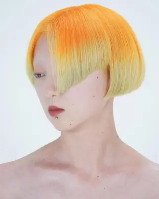 ショート カラー ヘアアレンジ マツエク・マツパ 🌈派手髪エクステ ブレイズ🌈ひろとのヘアスタイル