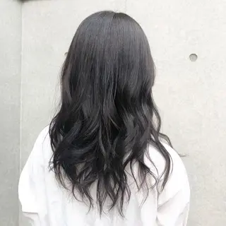 セミロング カラー ヘアアレンジ 吉田 瑛美のヘアスタイル