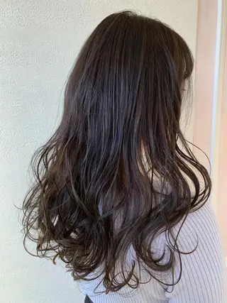 ロング カラー パーマ ヘアアレンジ マツエク・マツパ レイヤー＆カラー 人気美容師倉崎涼のヘアスタイル