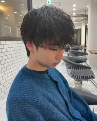 パーマ メンズ 菅野 心悠/メンズヘアのヘアスタイル