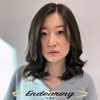 パーマ Endearing 銀座/レイヤーカットのヘアスタイル