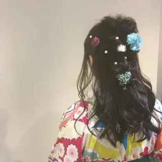 ロング ヘアアレンジ しのはら まどかのヘアスタイル