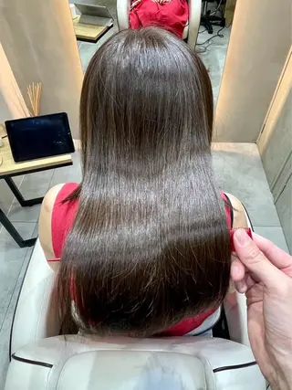 セミロング おしゃれ染めで白髪を 染める/山口玲緒奈のヘアスタイル