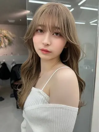 ロング カラー ANRI🎀 福岡美容師/韓国🎀のヘアスタイル