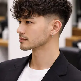 ショート メンズ au美容室所属・au栄矢場町 水素髪質改善Tのヘアスタイル