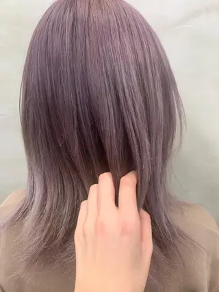 セミロング カラー 🐝 hachi🐝のヘアスタイル