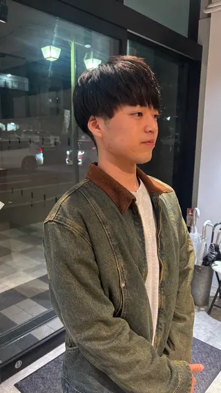 メンズ non. ダブルカラー🎀🤍のヘアスタイル