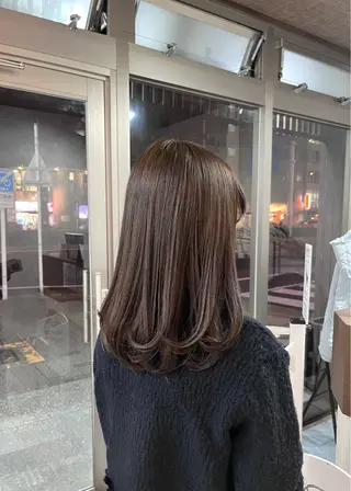 セミロング カラー 村田梨乃/ minim hairのヘアスタイル