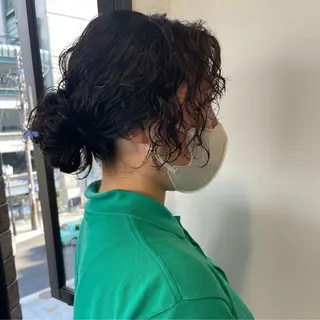 セミロング パーマ 似合わせヘア🤍 面田法子のヘアスタイル
