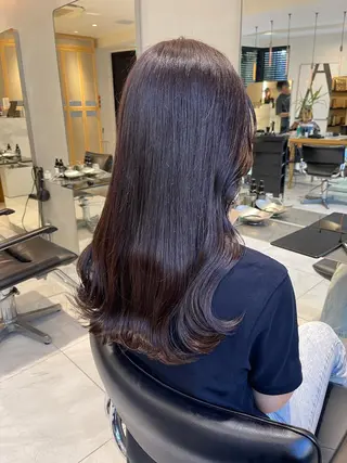 ロング カラー ラベンダー/レイヤー スタイル🤎mamiのヘアスタイル