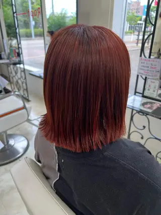 ミディアム カラー Rapt.HAIR 中村 知里のヘアスタイル