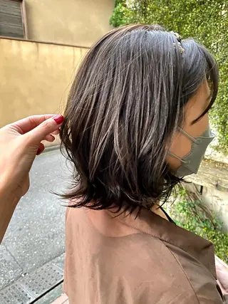 ミディアム カラー 小顔ショート✁ ⁂Yukari⁂のヘアスタイル