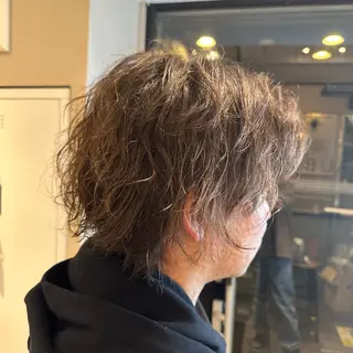パーマ メンズ 石井秀二郎メンズ パーマ京都河原町のヘアスタイル