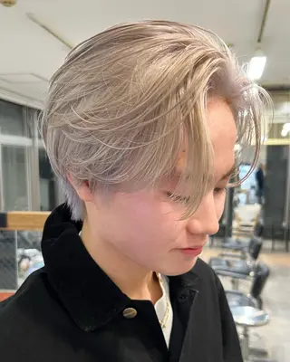 ショート カラー パーマ ヘアアレンジ メンズ キッズ ネイル マツエク・マツパ アイブロウ ショートヘア原宿 fifth コシのヘアスタイル